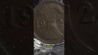 1924 2 Rentenpfennig coin coincollecting money numismatics coincollection history [upl. by Anigue]