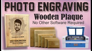 WOODEN PLAQUE ENGRAVING BEST WAY WITHOUT PAID SOFTWARE [upl. by Binnie]