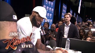 Guillermo at NBA AllStar Media Day 2018 – Finding LeBron [upl. by Ilrak331]