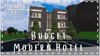 Budget Modern Hotel  98k  Speedbuild amp Tour  Roblox Bloxburg  Tapioca [upl. by Nitsrik831]