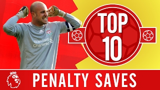 Top 10 The best Premier League penalty saves  Rooney Costa Klinsmann [upl. by Solrak767]