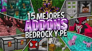 😲Top 15 MEJORES ADDONS SURVIVAL para MINECRAFT PE 120  12062 BEDROCKPE MODS MINECRAFT PE 120 [upl. by Atiuqal]