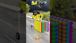 Funny Cars amp Motorcycles Jump Over Giant PacMan in Giant Pit  BeamNGDrive part 2 BeamNGLife [upl. by Eenad528]