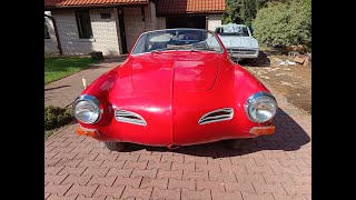 Czerwony Karmann Ghia Cabriolet z 1972 sprawny  prosty projekt w niskiej cenie 31tys PLN [upl. by Aelam]