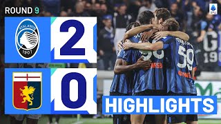 ATALANTAGENOA 20  HIGHLIGHTS  Lookman strikes to sink the Grifone  Serie A 202324 [upl. by Glynas]