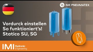 IMI Pneumatex  Vordruck einstellen bei Statico SUSG Ausdehnungsgefäßen [upl. by Yand829]