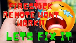 Firestick Remote Control Troubleshooting Reset amp Reprogram 2021 [upl. by Zoie]