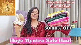 Myntra Kurta Sets Haul for Karwachauth amp Diwali l BFF Sale Haul l Dream Simple [upl. by Herman]