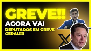 Urgente Greve Geral Dos Deputados Após X Sair do Brasil [upl. by Arlena938]