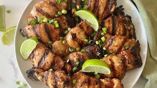 Grilled Lemongrass Chicken Recipe [upl. by Ennagrom]