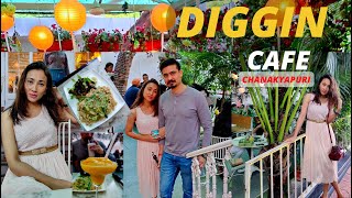 DIGGIN CAFE Chanakyapuri  Best Cafes in Delhi  Food Menu and Ambience  Travelsutra sumans way [upl. by Chesney]