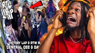 Central Cee amp Dave Freestyle LIVE  Victory Lap x RTW REACTION [upl. by Yelsek307]