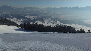 Bolsterlang Ski  Schöne Abfahrt im Allgäuer Bolsterlang Talabfahrt [upl. by Riaj]