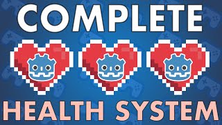 Creating Complete Health System in Godot  Health Component Tutorial [upl. by Maier]