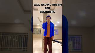 Basic wacking dance tutorials for beginners dancetutorial wacking easysteps easy shorts [upl. by Eelarbed479]