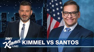 George Santos Sues Jimmy Kimmel for Fraud Trump Hit with Bigly Fine amp He Drops New Sneakers [upl. by Taimi]