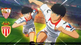 Ben Yedder Ocampos Rakitic LETS WIN  Captain Tsubasa GamePlay  Sevilla FC VS Mónaco CF [upl. by Urissa]