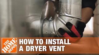 Venting a Dryer How to Properly Install a Dryer Vent  The Home Depot [upl. by Esnohpla405]