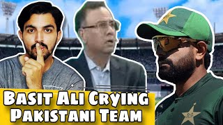 Basit Ali crying on live tv show after loss against India  Hafeez Angry On PCB After Pak Loss [upl. by Ranson]