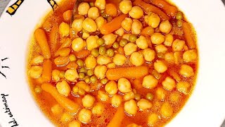 RECETA EXPRESS en 10 MINUTOS DE GARBANZOS y VERDURAS SALUDABLE PARA el DÍA A DÍA NO COMAS CARNE 🍖 [upl. by Aggie316]