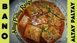 Besan k Altay Paltay Recipe By Bano Ka Kitchen [upl. by Eilatan]