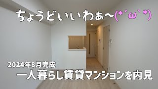 2024年8月新築の鉄筋賃貸マンション✨1LDK間取りのお部屋は一人暮らしにピッタリ⭐松山市のRC賃貸物件をルームツアーウィズみきゃん [upl. by Elyagiba]