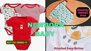 New born baby Romper Cutting and stitching छोटे बच्चे की गर्मियों की पोशाक [upl. by Sidoma]