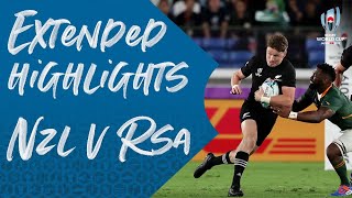 Extended Highlights New Zealand 2313 South Africa  Rugby World Cup 2019 [upl. by Obocaj]