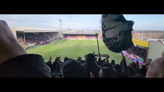 Motherwell vs Celtic  Celtic Fans in full voice after a dramatic win [upl. by Scarlett]