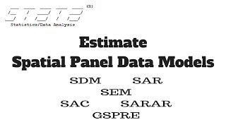 How to Estimate Spatial Panel Data Models in Stata [upl. by Nollid]