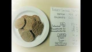 5 Turkey breakfast patty 600 calorie keto blood sugar tests [upl. by Narih173]