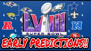 2024 NFL PLAYOFF PREDICTIONS FULL PLAYOFF BRACKETS SUPER BOWL 58 WINNER FINAL EDITION [upl. by Verdi]