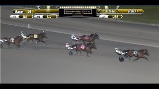 6YO Incommunicado amp Daniel Dube won Invitational 39000 in 1533 1106 at Yonkers Raceway [upl. by Tarkany]