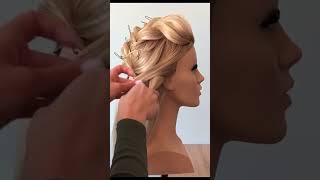 Low bun of straight hair Hairstyle tutorial [upl. by Ekul328]