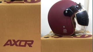 Unboxing Axor Retro Jet Helmet।। [upl. by Nage]