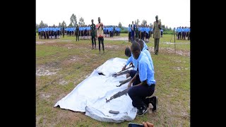 Mbarara Army SS receive instruction in gun shooting  UPDF conducts a patriotismfocused training [upl. by Nylzzaj]