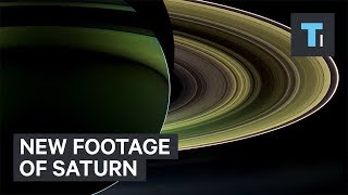 NASA Video Of Saturn With Stunning Real Images From Cassini [upl. by Ennovehc]