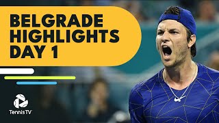 Kecmanović vs Gasquet Fognini Faces Cecchinato  Belgrade 2022 Highlights Day 1 [upl. by Eelyab711]