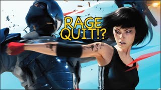 RAGE QUIT MIRRORS EDGE LAST MISSION [upl. by Aggie]