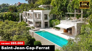 🔺8K  Luxury villa in SaintJeanCapFerrat [upl. by Ainotna]