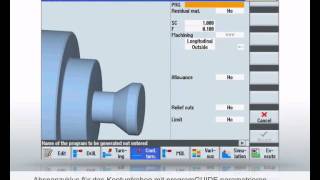 SINUMERIK Tutorial  Programmierung Drehen Siemens CNCProgrammiersprache mit programGUIDE [upl. by Yengac420]