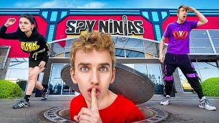 SNEAKING into Chad Wild Clay SPY NINJAS Theme Park [upl. by Acinorahs]