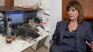 ATENTADO CON PAQUETE BOMBA EN LA RURAL Patricia Bullrich apuntó a quotgrupos anarquistas y veganosquot [upl. by Stegman]