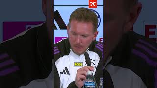 Nagelsmann nimmt Journalisten hops quotDann gibts ne Klagequot 😂 dfb shorts [upl. by Adaj248]