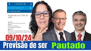 Novidades sobre PL n53322023 Previsão de ser pautado 091024 FIM das Perícias [upl. by Nosiaj]