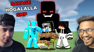 Hogalalla SMP SmartyPie And Members Got Trapped By Hogalalla In Minecraft Savage Moments [upl. by Ahsenauq]