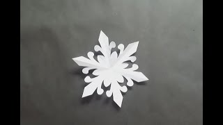 How to make a easy snowflake paper [upl. by Panther]