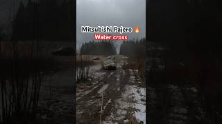 Mitsubishi Pajero 2 Off Road Water Cross Action 4x4 offroading mitsubishipajero [upl. by Kamat]