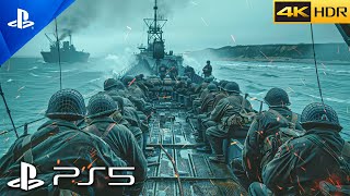 PS5 DDAY  Omaha Beach 1944  Realistic ULTRA Graphics Gameplay 4K 60FPS HDR Call of Duty [upl. by Zelde]