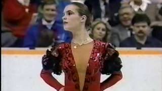 Katarina Witt GDR  1988 Calgary Figure Skating Ladies Long Program US ABC [upl. by Lolanthe]